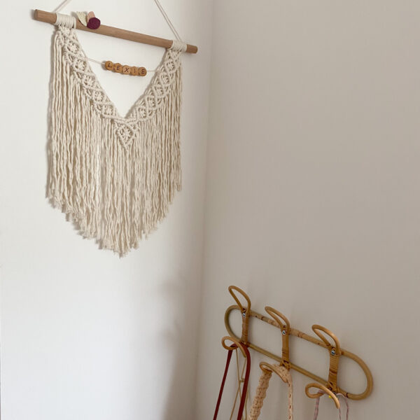 chambre enfant bohème décoration macramé