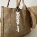 porte clefs bijou de sac bohème macramé