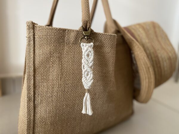 porte clefs bijou de sac bohème macramé