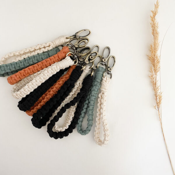 porte clefs macramé bohème