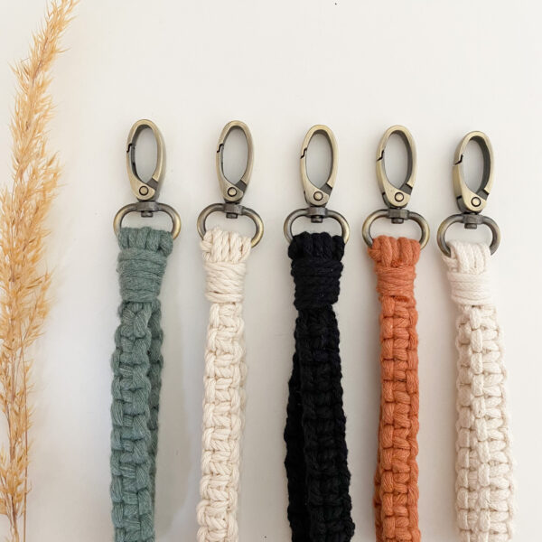 porte clefs macramé bohème